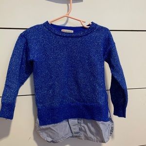 Sparkly blue sweater — Crewcuts